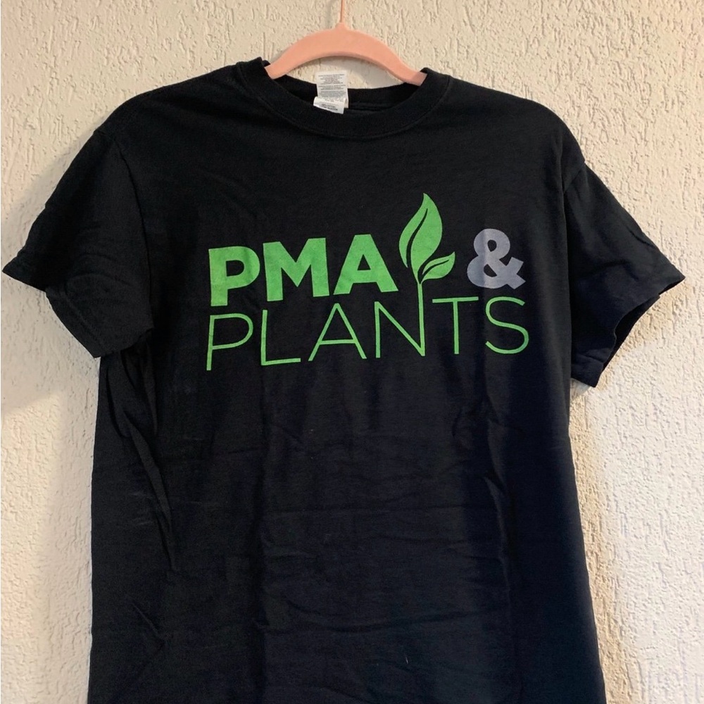 Black PMA (Positive Mental Attitude) & Plants T-Shirt - Never Worn